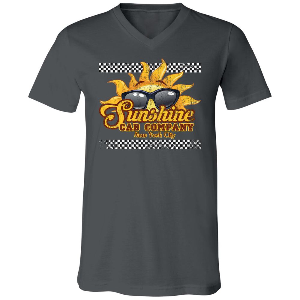 Unisex V-Neck T-Shirt - 1H7GGSHG - Asphalt - 12