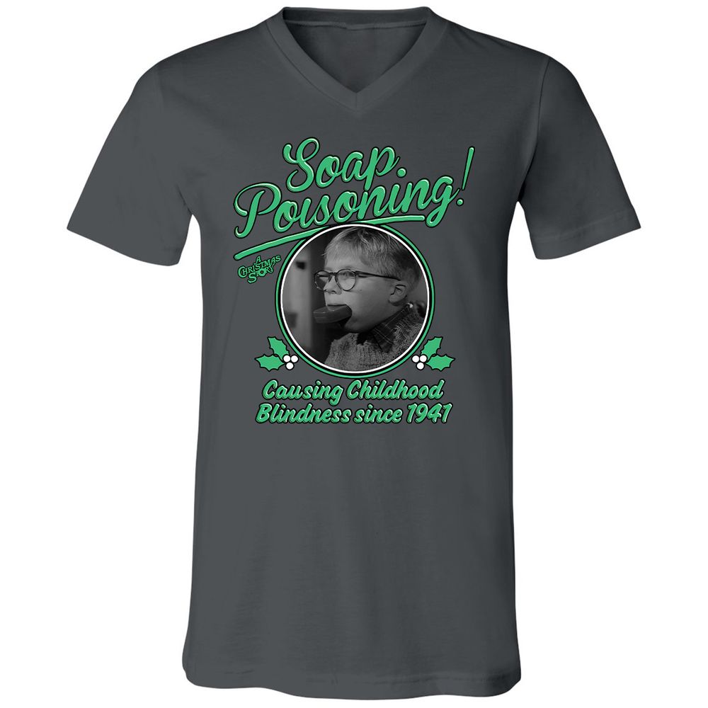 Unisex V-Neck T-Shirt - WUDW6L2W - Asphalt - 12
