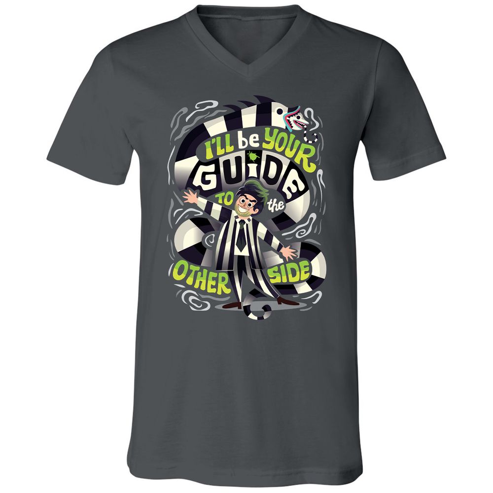 Unisex V-Neck T-Shirt - 6GJ9297V - Asphalt - 12