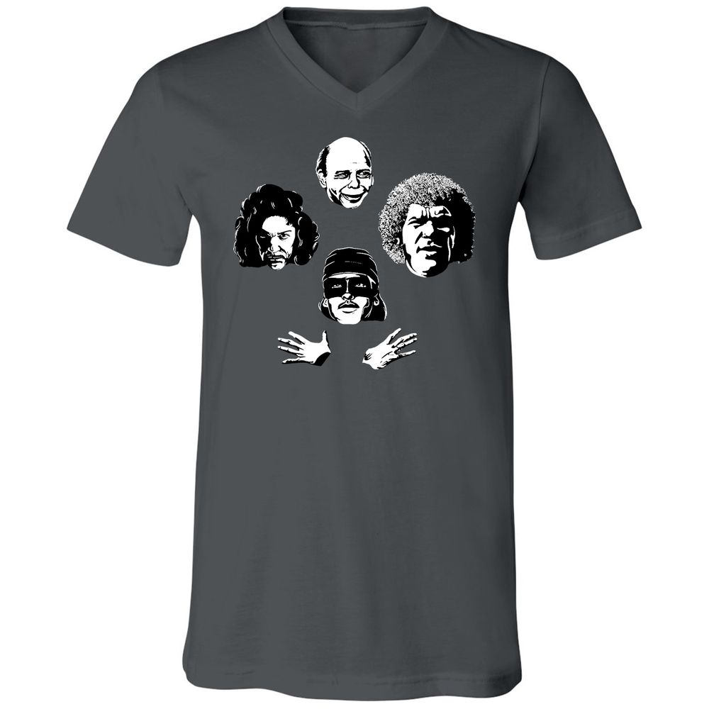 Unisex V-Neck T-Shirt - JFTDFM2X - Asphalt - 12