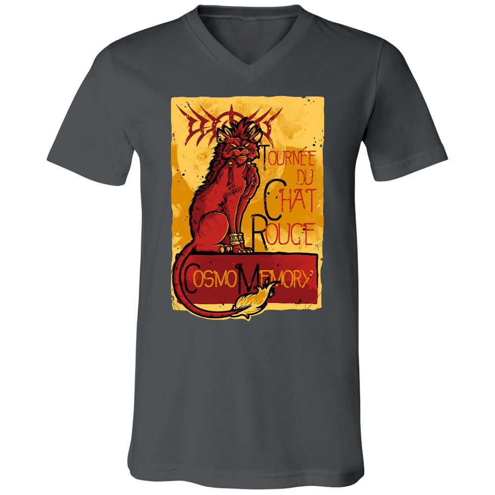 Unisex V-Neck T-Shirt - VKM92Q1S - Asphalt - 12