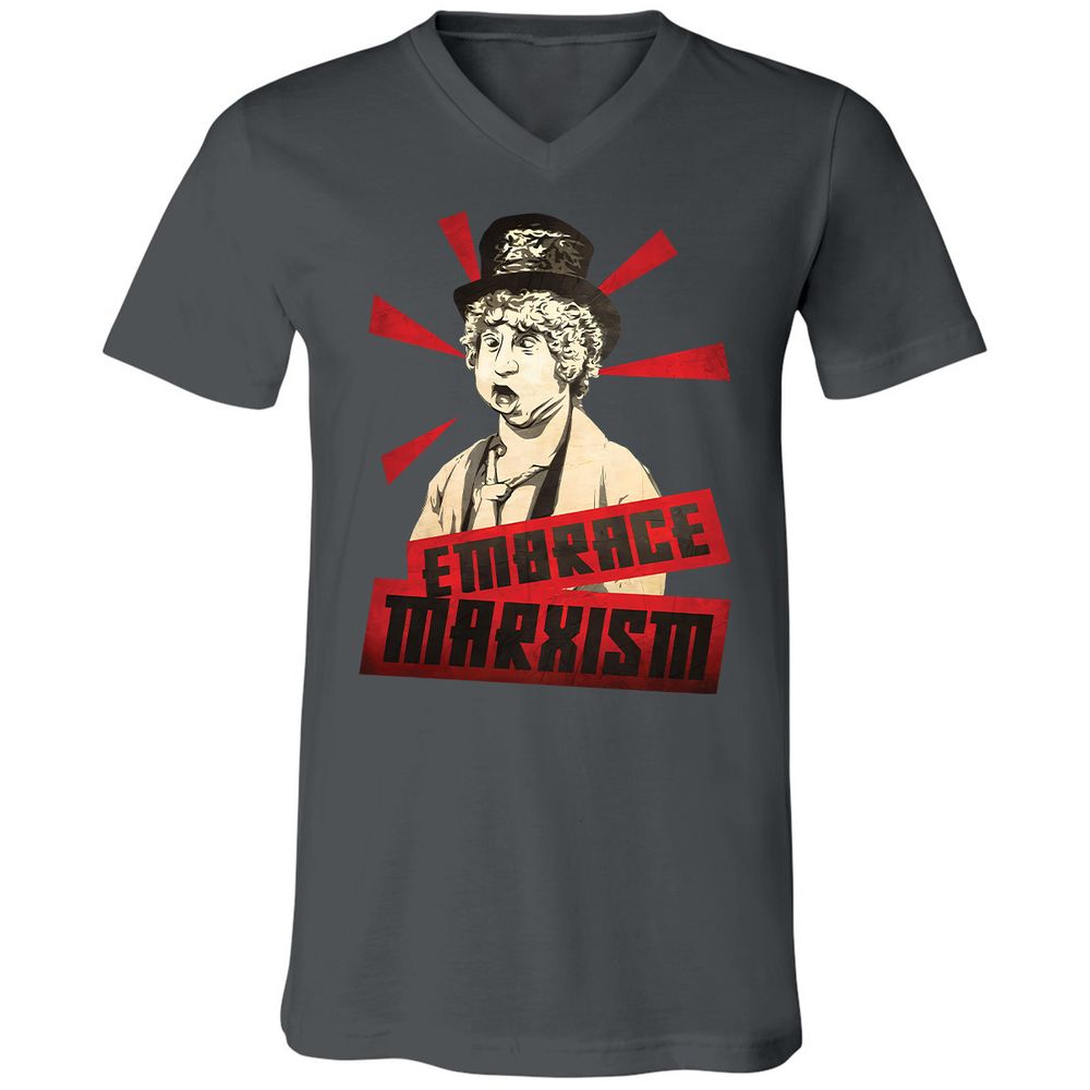 Unisex V-Neck T-Shirt - LASKZSRH - Asphalt - 12