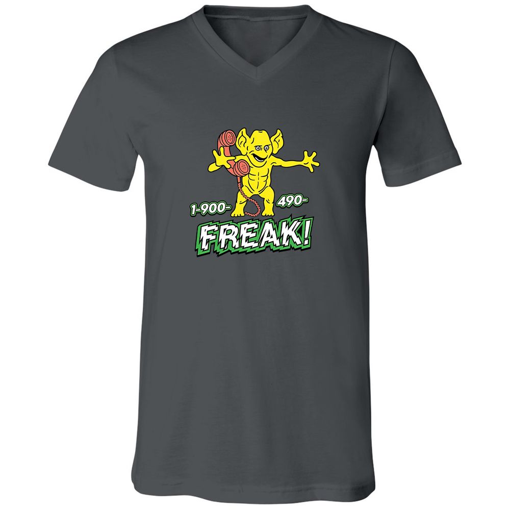 Unisex V-Neck T-Shirt - 7DX7D5LC - Asphalt - 12