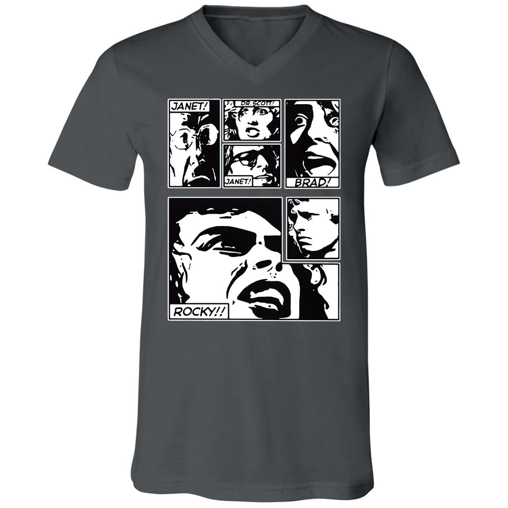 Unisex V-Neck T-Shirt - MD1X9P14 - Asphalt - 12