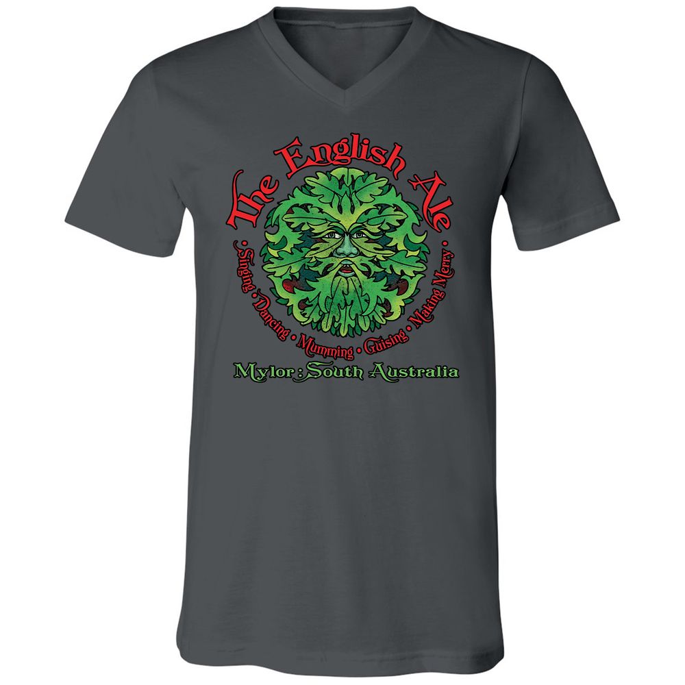 Unisex V-Neck T-Shirt - JDJB7E7Q - Asphalt - 12