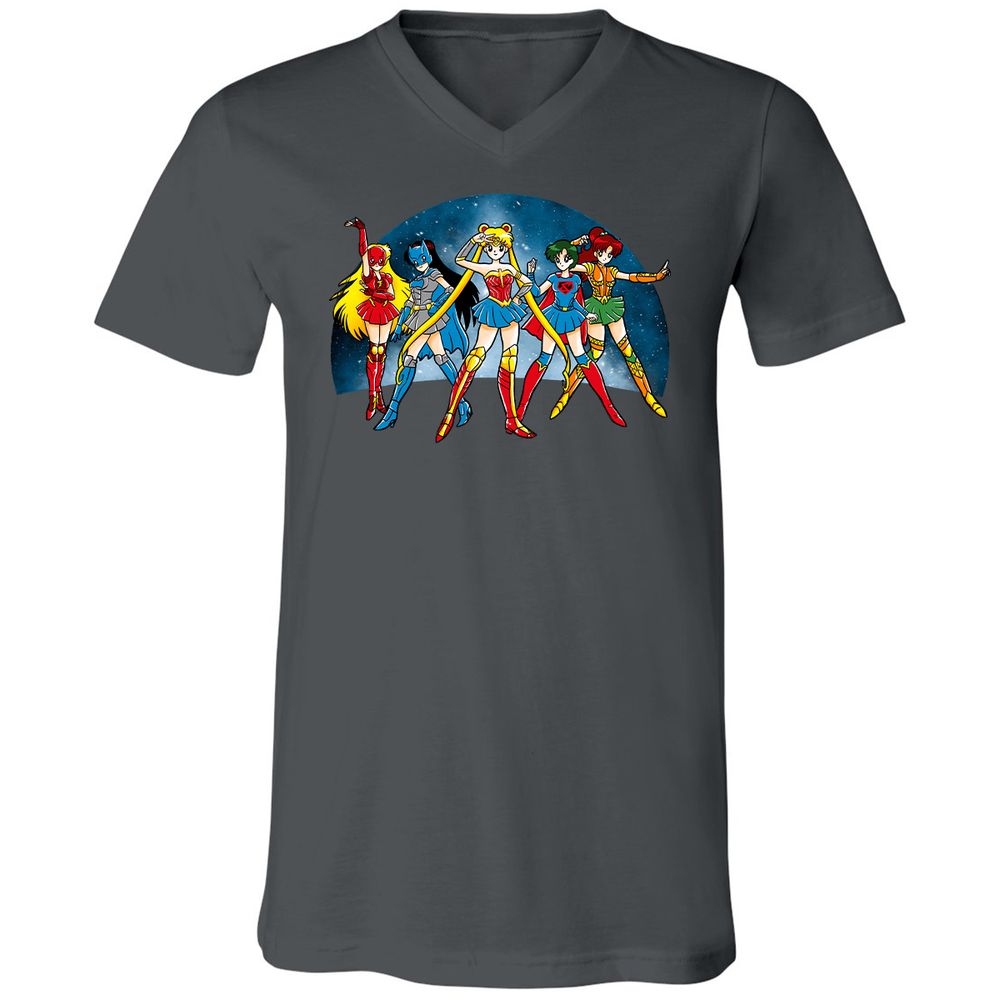 Unisex V-Neck T-Shirt - GTLCLLY7 - Asphalt - 12