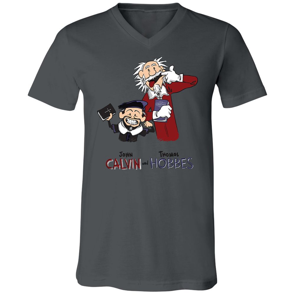 Unisex V-Neck T-Shirt - Y1376KL6 - Asphalt - 12