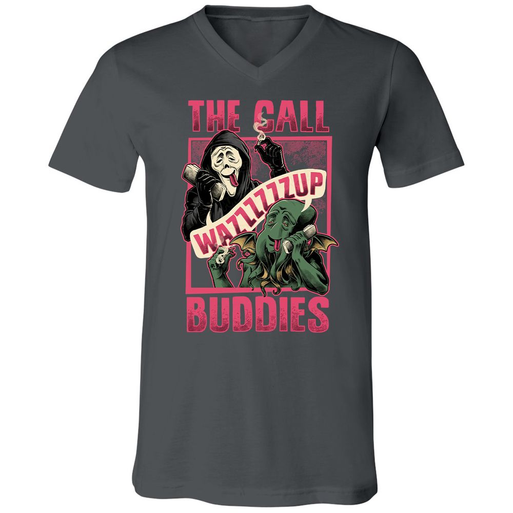 Unisex V-Neck T-Shirt - 1SZGJTSN - Asphalt - 12