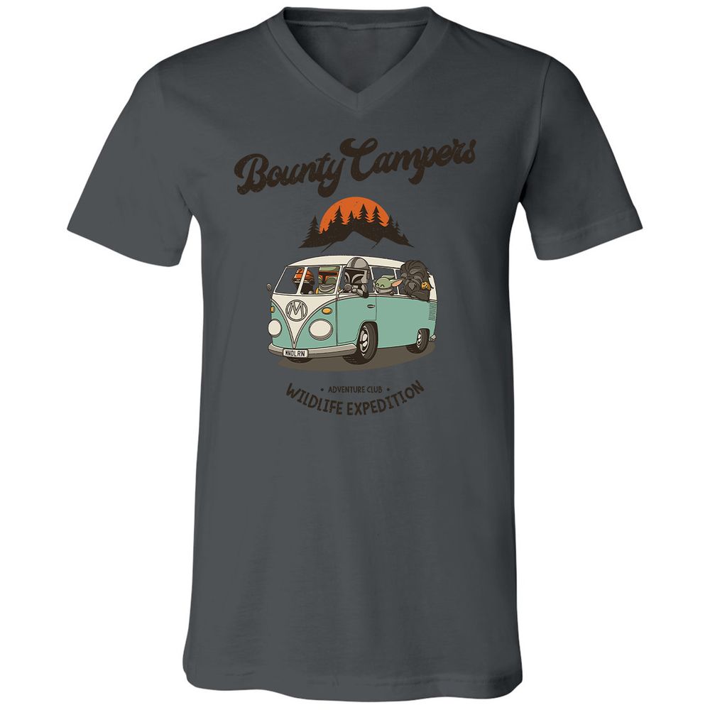 Unisex V-Neck T-Shirt - 98X8RZA1 - Asphalt - 12