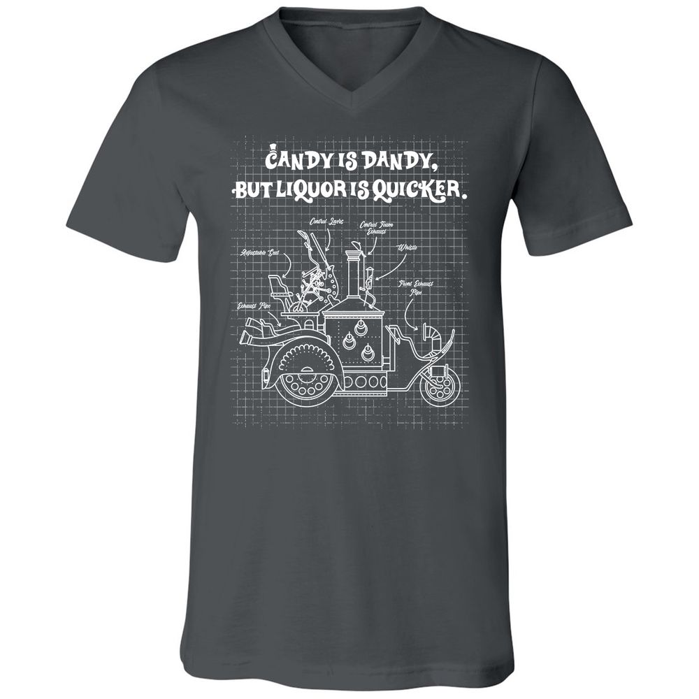 Unisex V-Neck T-Shirt - VP8U48AY - Asphalt - 12