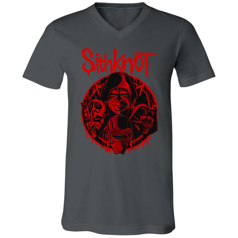 Unisex V-Neck T-Shirt - P7KMRZN1 - Asphalt - 12