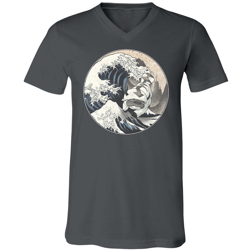 Unisex V-Neck T-Shirt - 12XQEJCS - Asphalt - 12