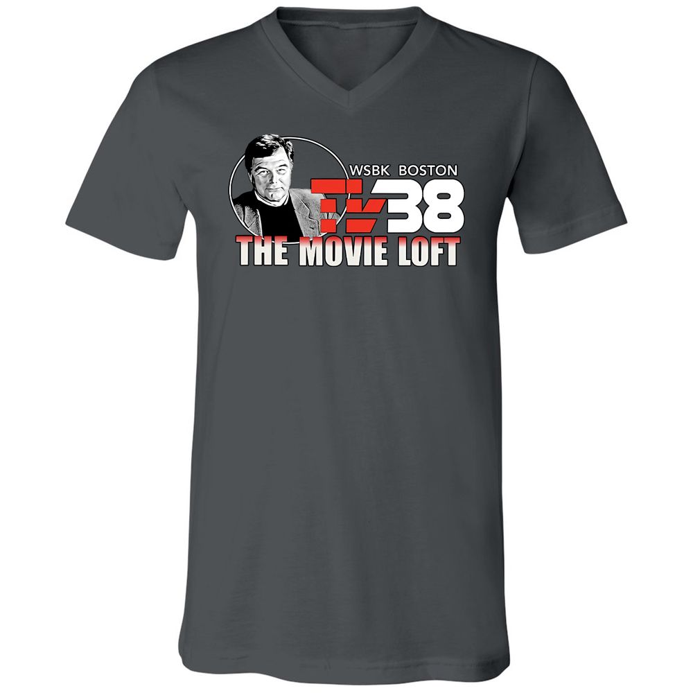Unisex V-Neck T-Shirt - JQXRQ16J - Asphalt - 12