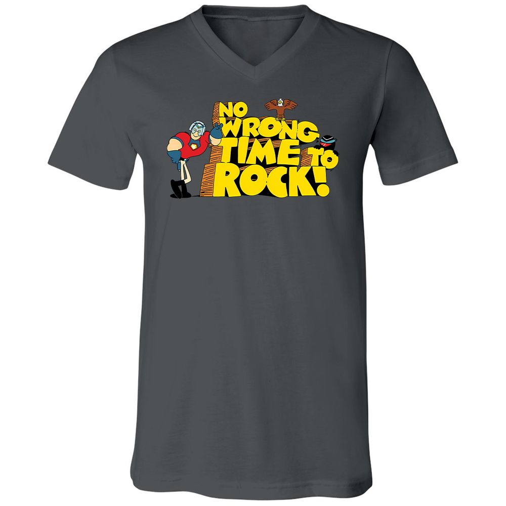 Unisex V-Neck T-Shirt - 6P3RLVDD - Asphalt - 12