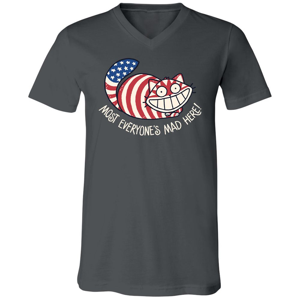 Unisex V-Neck T-Shirt - CPRE4MLA - Asphalt - 12
