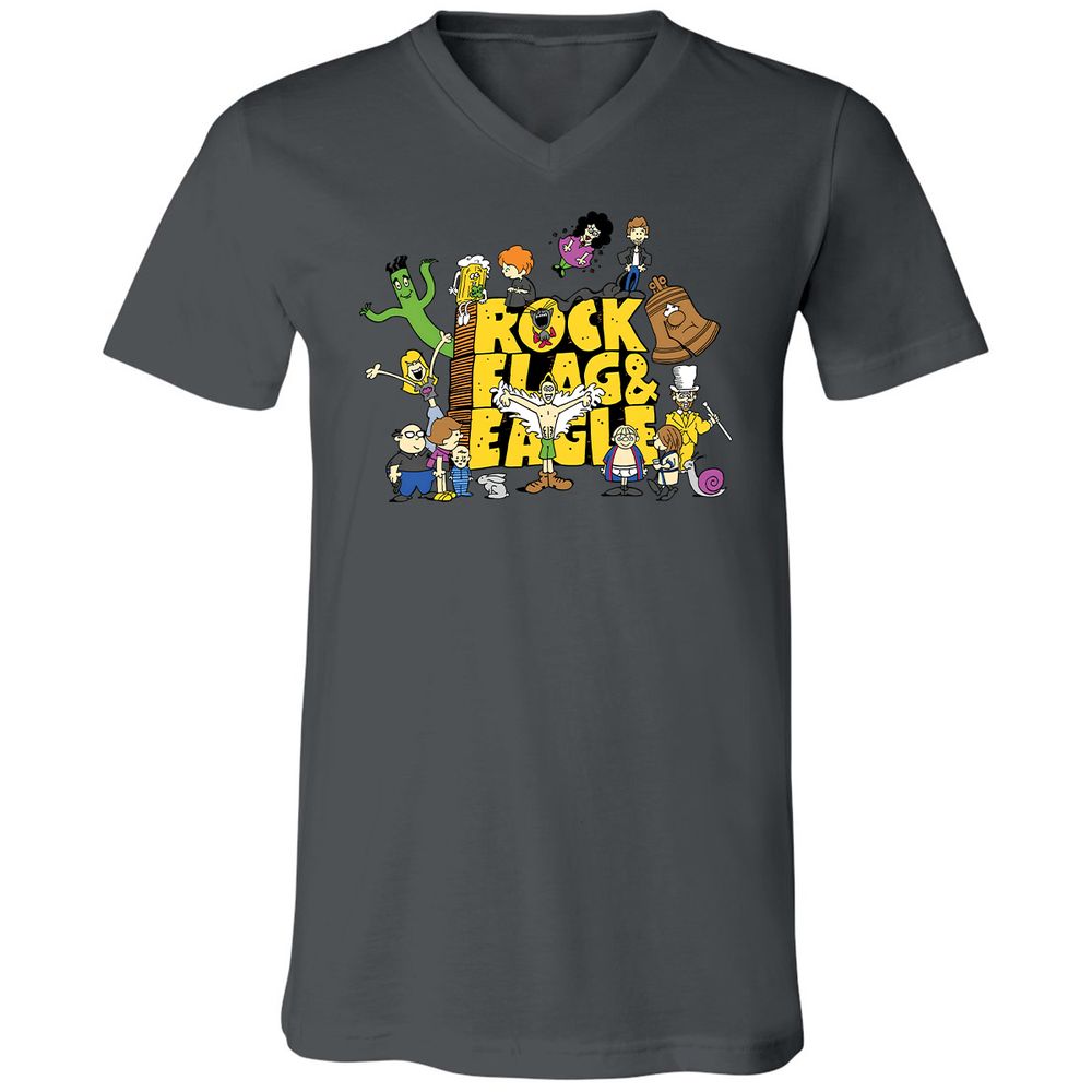 Unisex V-Neck T-Shirt - G2UG4R2C - Asphalt - 12