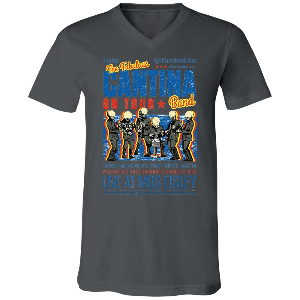 Unisex V-Neck T-Shirt - C775UAHA - Asphalt - 12