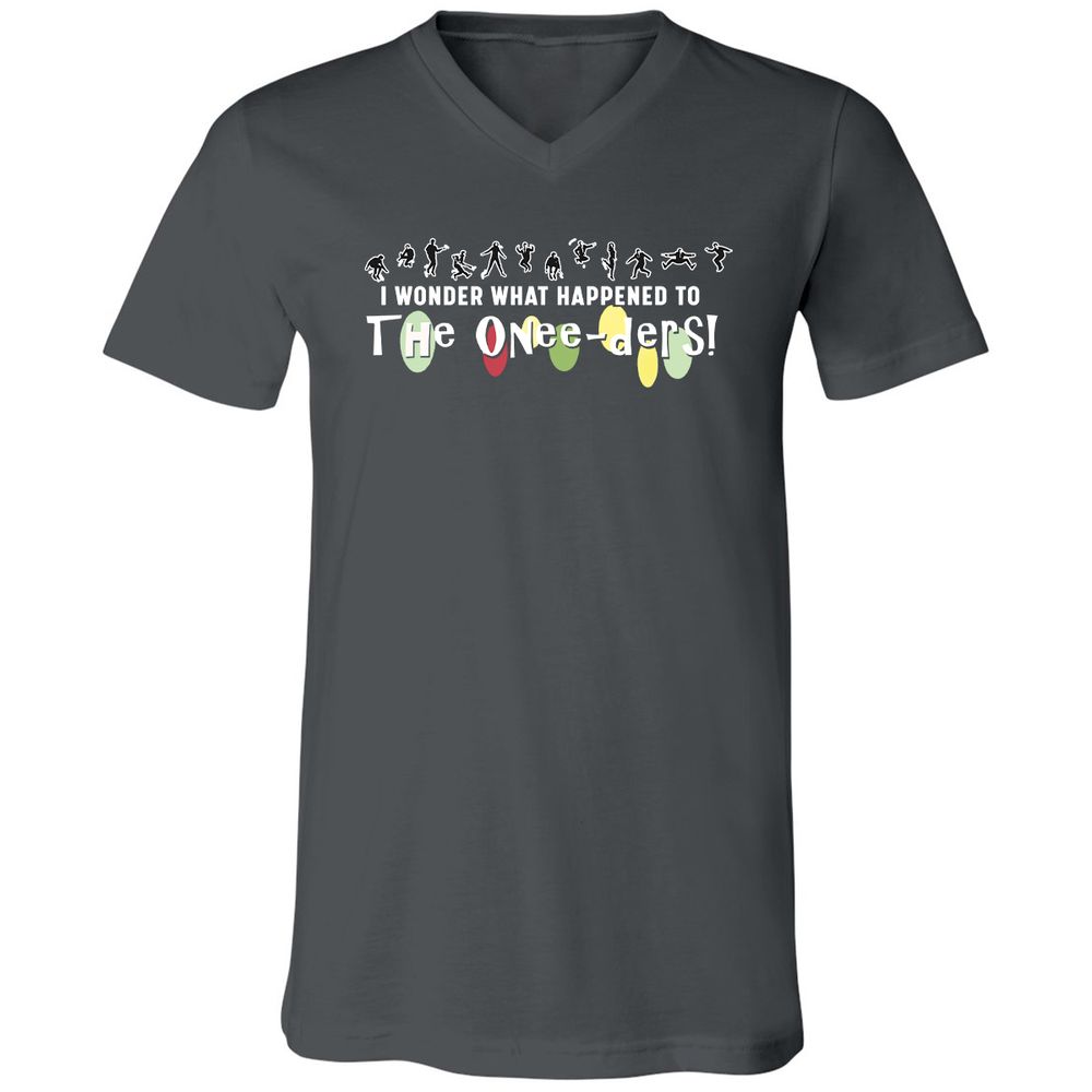 Unisex V-Neck T-Shirt - 7DXAUWNS - Asphalt - 12