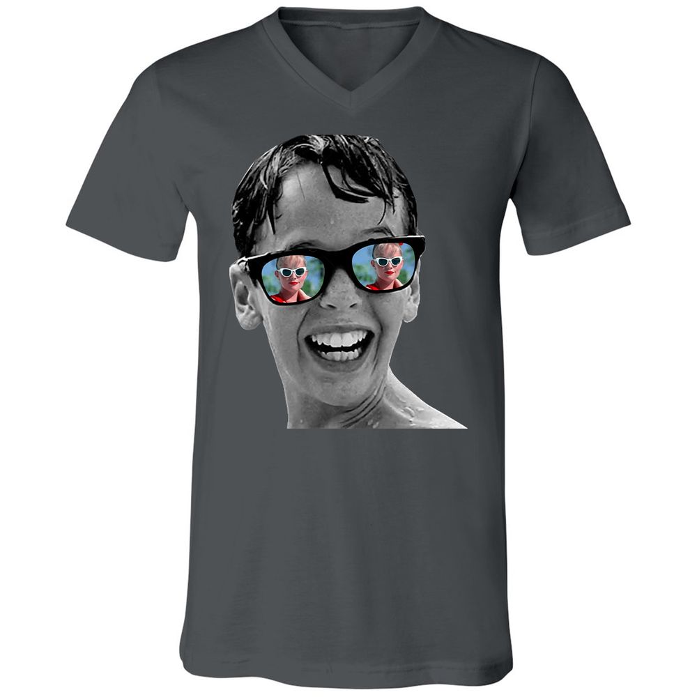 Unisex V-Neck T-Shirt - DGPL9E3P - Asphalt - 12