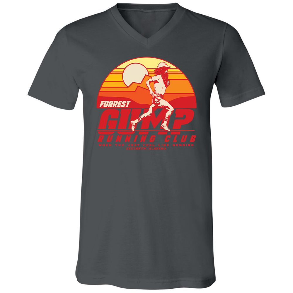 Unisex V-Neck T-Shirt - T2YRF1JK - Asphalt - 12