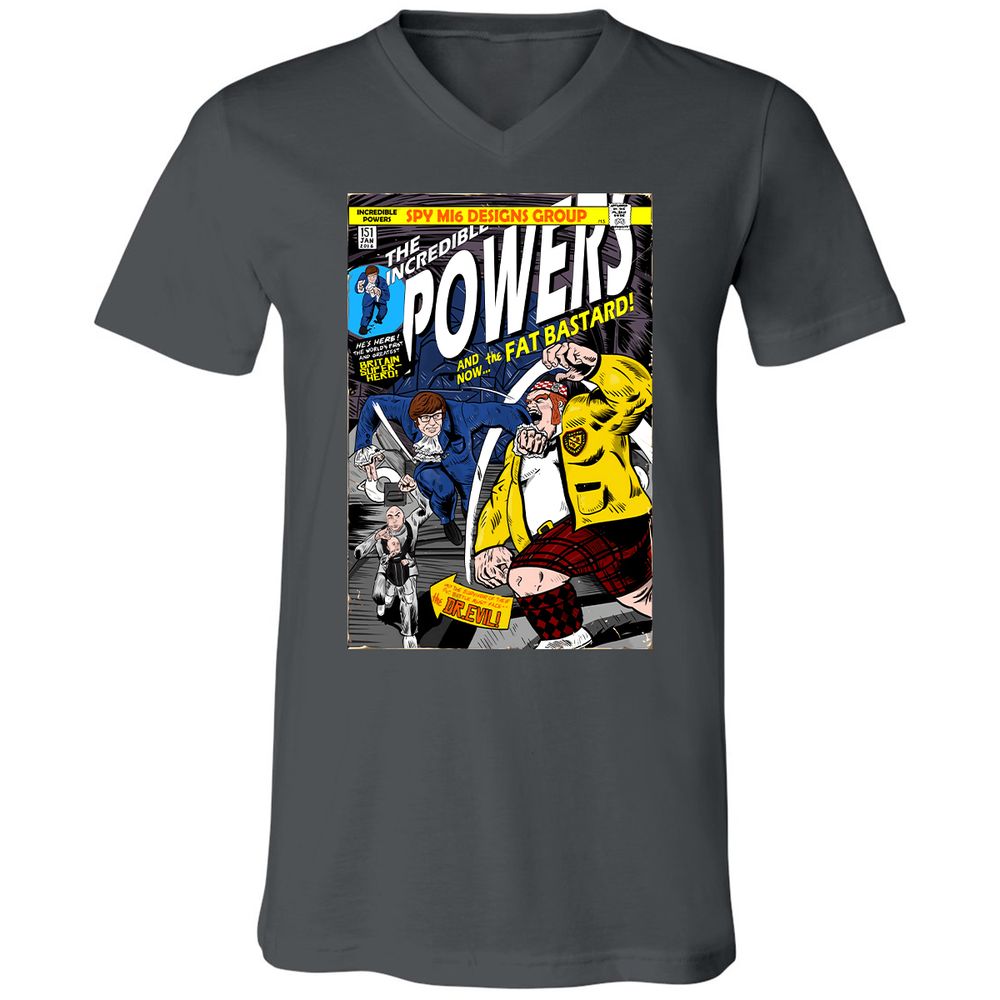 Unisex V-Neck T-Shirt - G4E3GB6M - Asphalt - 12