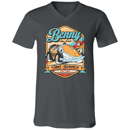 Unisex V-Neck T-Shirt - 2JTHAMFJ - Asphalt - 12