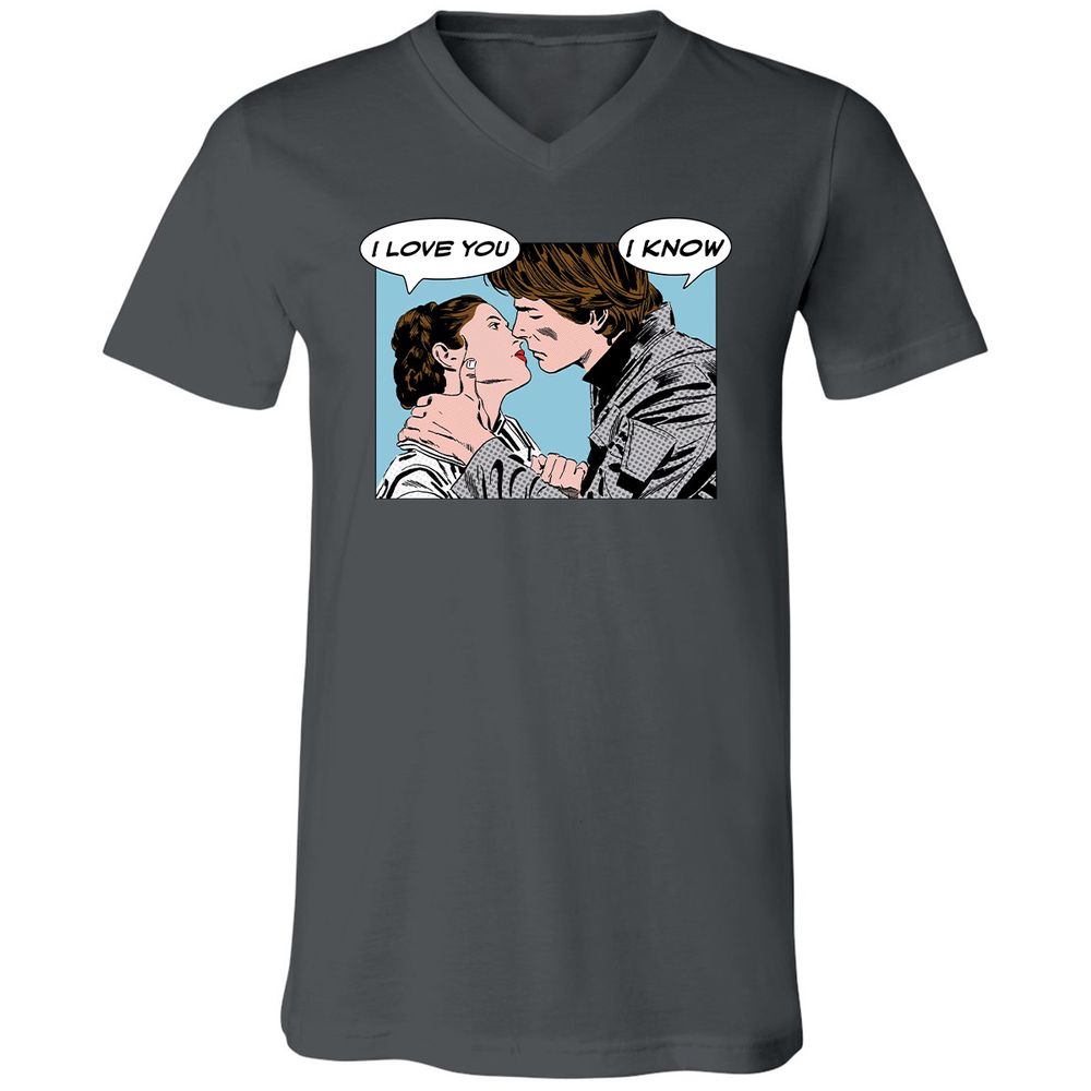 Unisex V-Neck T-Shirt - 2UYRGB6K - Asphalt - 12