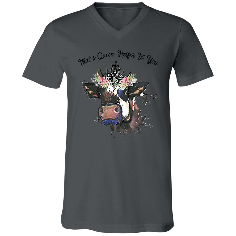Unisex V-Neck T-Shirt - JLHFM3WA - Asphalt - 12
