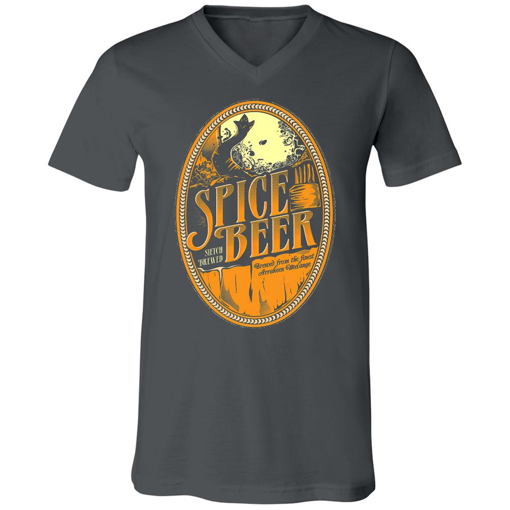 Unisex V-Neck T-Shirt - VQC13G12 - Asphalt - 12