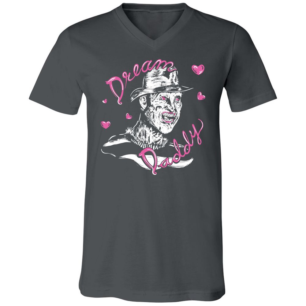 Unisex V-Neck T-Shirt - Z3T8UP42 - Asphalt - 12