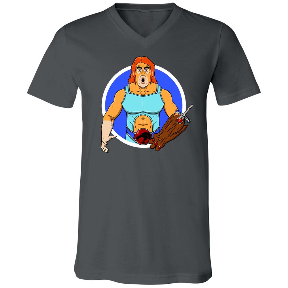 Unisex V-Neck T-Shirt - 44ZHN5FE - Asphalt - 12