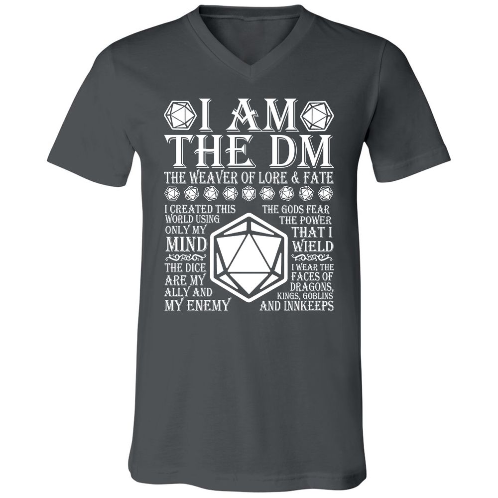 Unisex V-Neck T-Shirt - ED65QE7S - Asphalt - 12