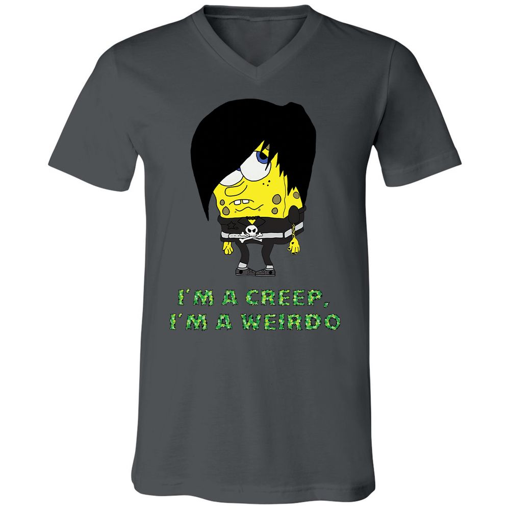 Unisex V-Neck T-Shirt - LCVV9YMR - Asphalt - 12