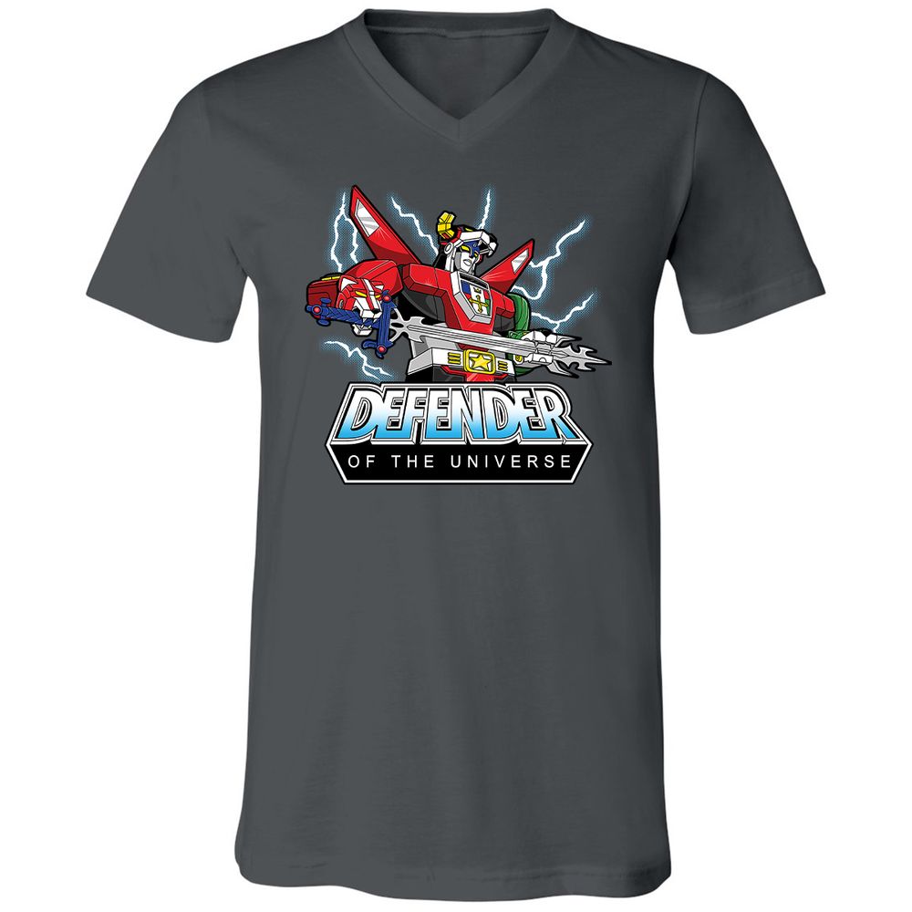 Unisex V-Neck T-Shirt - 2M9Z5RTC - Asphalt - 12