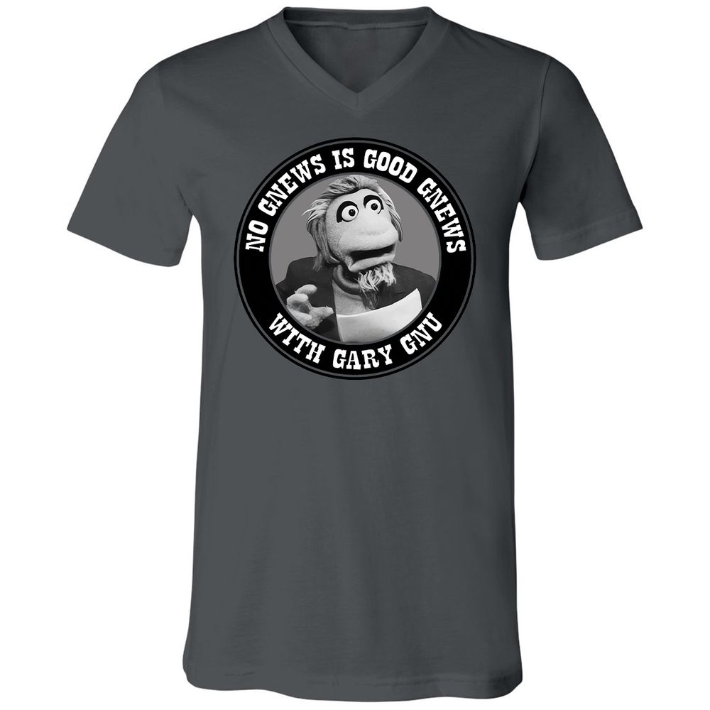 Unisex V-Neck T-Shirt - HRS8AT7S - Asphalt - 12