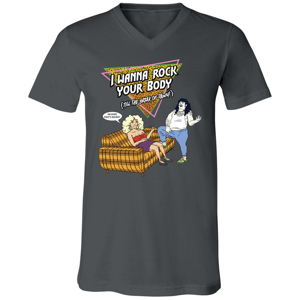 Unisex V-Neck T-Shirt - HRX941V9 - Asphalt - 12