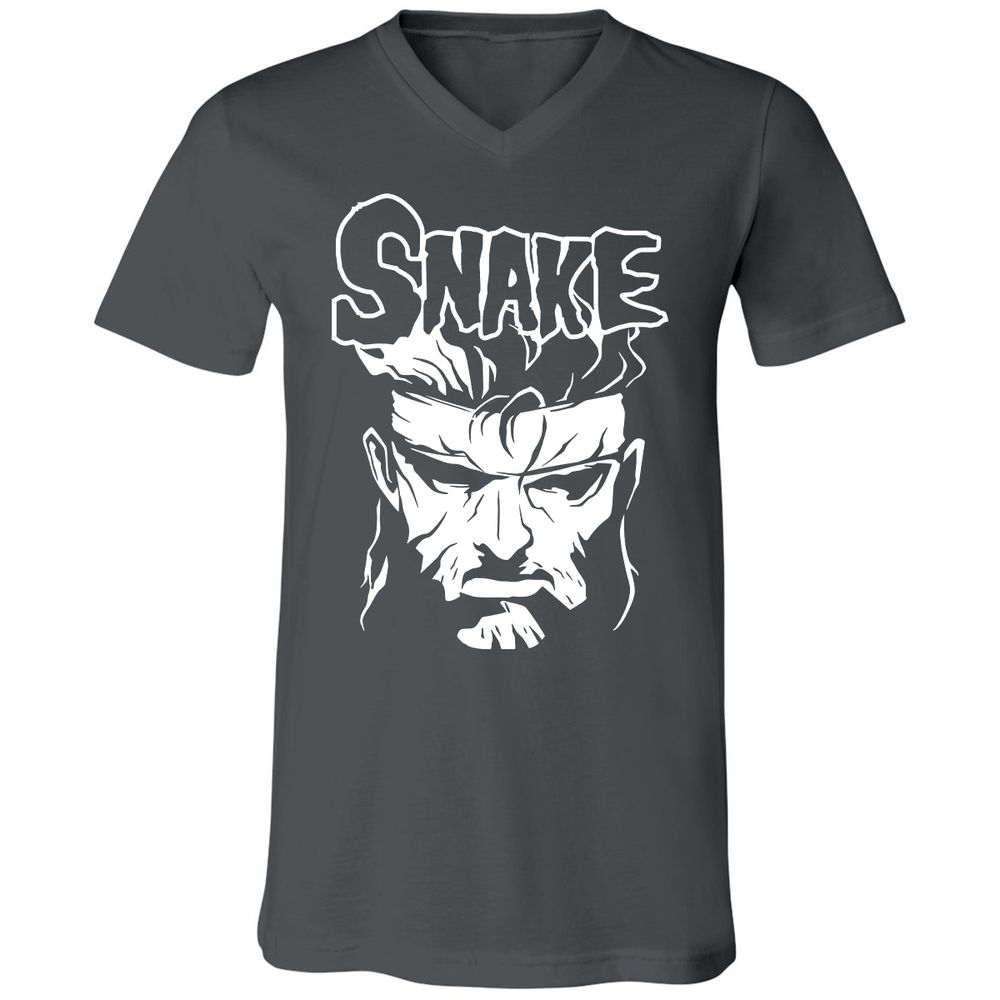 Unisex V-Neck T-Shirt - ZTK3PMDY - Asphalt - 12