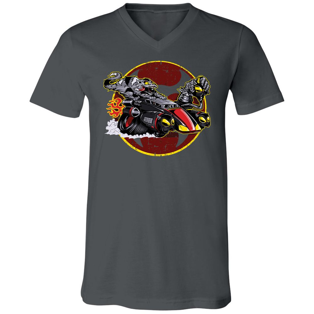 Unisex V-Neck T-Shirt - ZKXBAV21 - Asphalt - 12