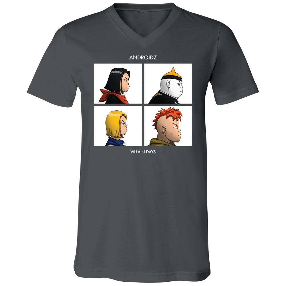 Unisex V-Neck T-Shirt - GBCZP2N6 - Asphalt - 12