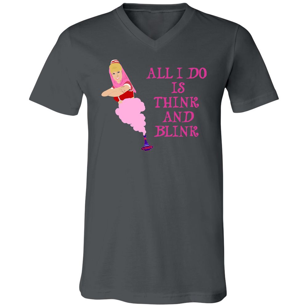 Unisex V-Neck T-Shirt - HYNWL7JP - Asphalt - 12