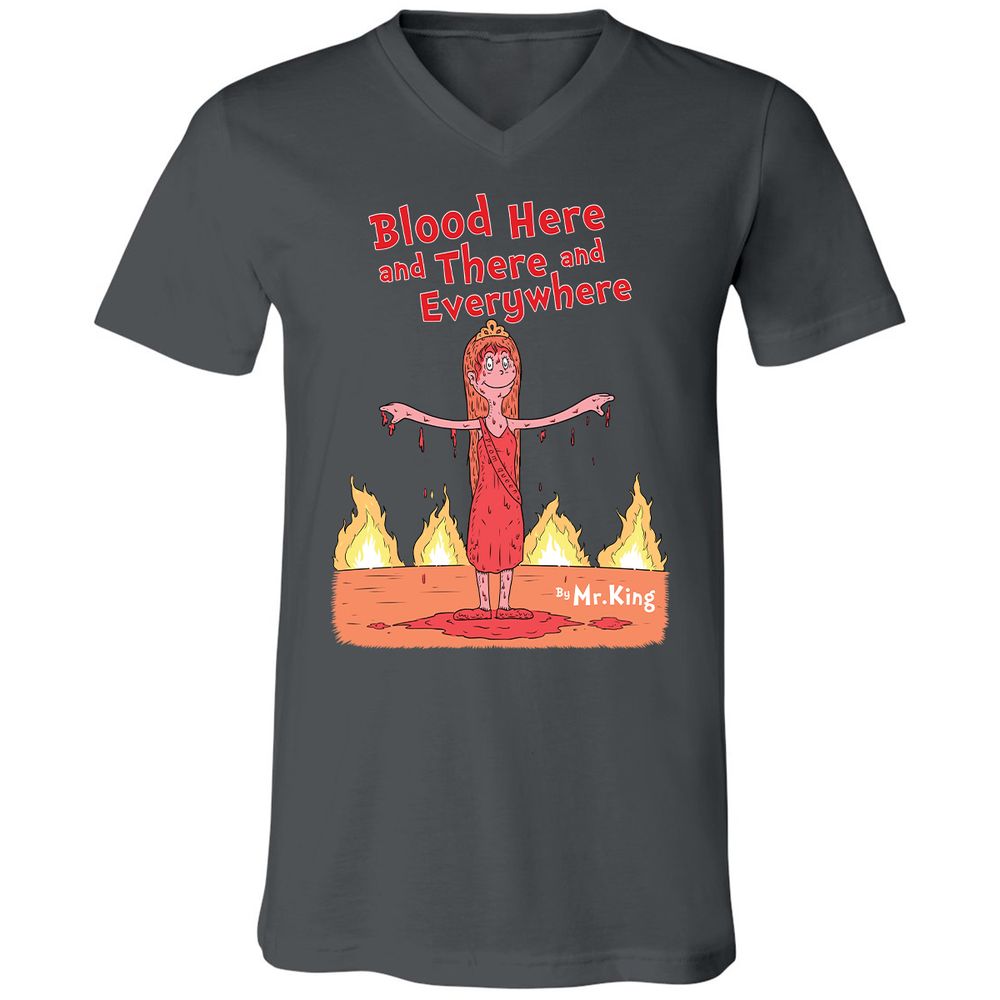 Unisex V-Neck T-Shirt - 1A67A2YN - Asphalt - 12