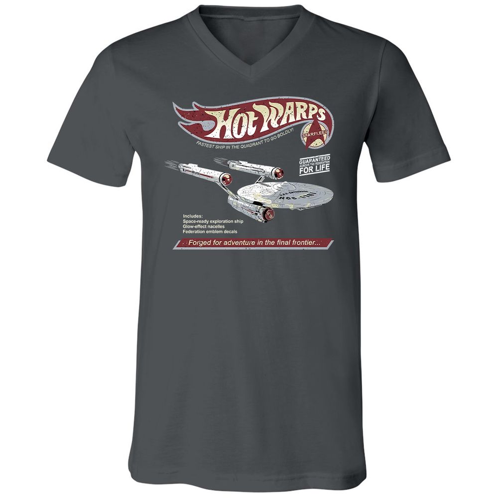 Unisex V-Neck T-Shirt - US63RYY9 - Asphalt - 12