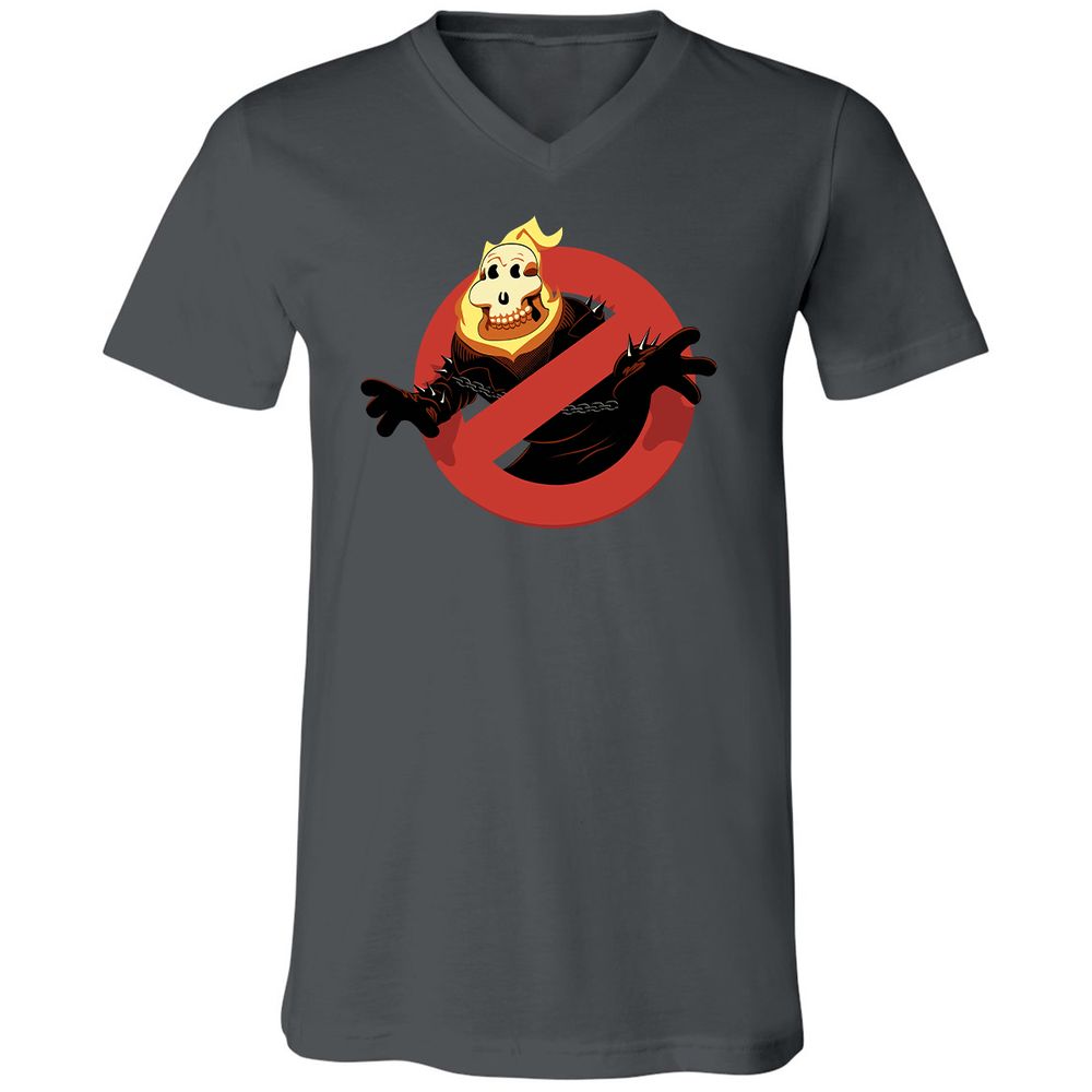 Unisex V-Neck T-Shirt - NDVUBBAZ - Asphalt - 12