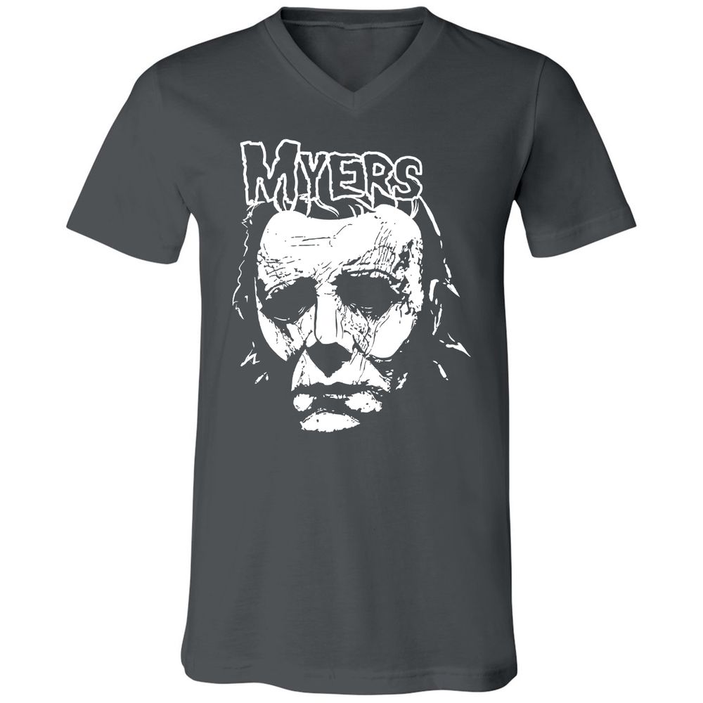 Unisex V-Neck T-Shirt - 5ZD1UXVM - Asphalt - 12