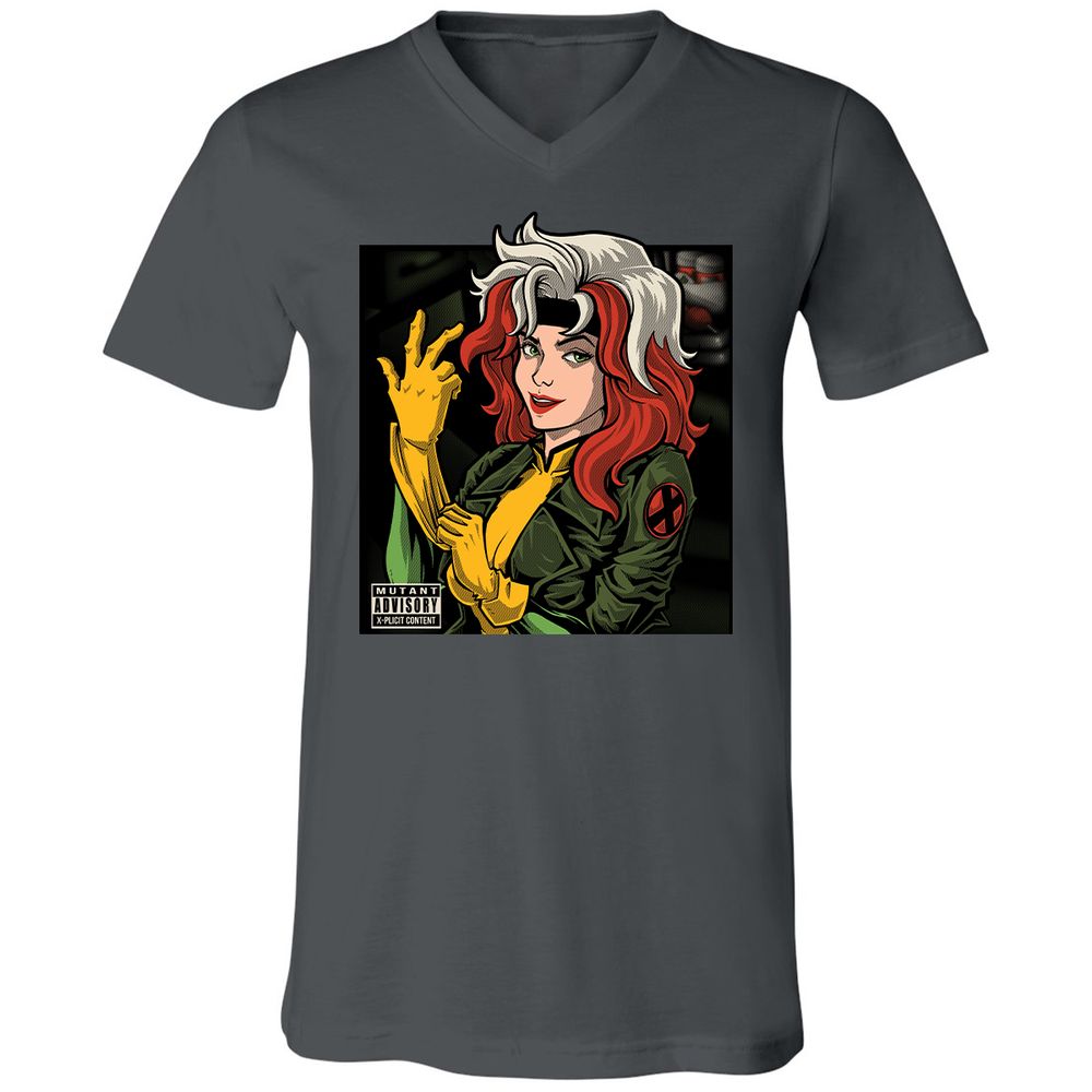 Unisex V-Neck T-Shirt - P4982FDN - Asphalt - 12