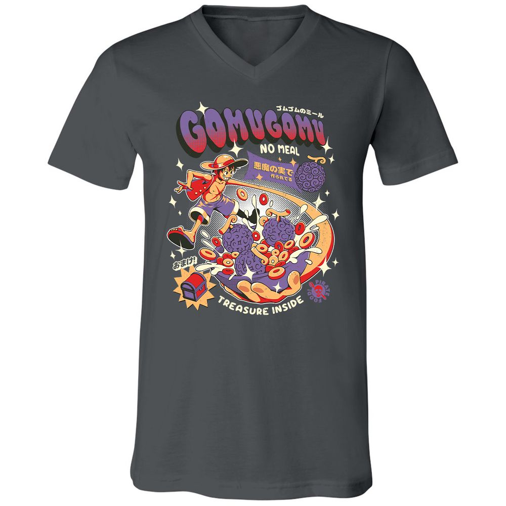 Unisex V-Neck T-Shirt - J5B5RUSE - Asphalt - 12