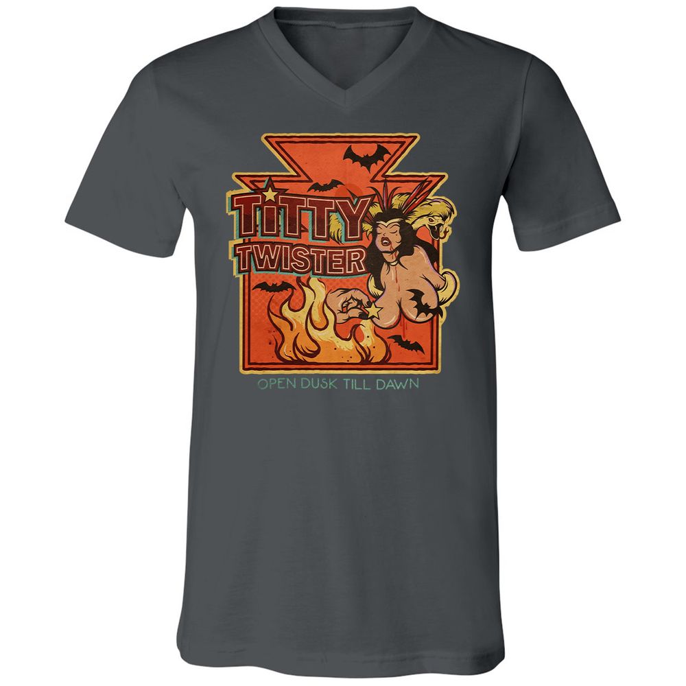Unisex V-Neck T-Shirt - RK5363S9 - Asphalt - 12