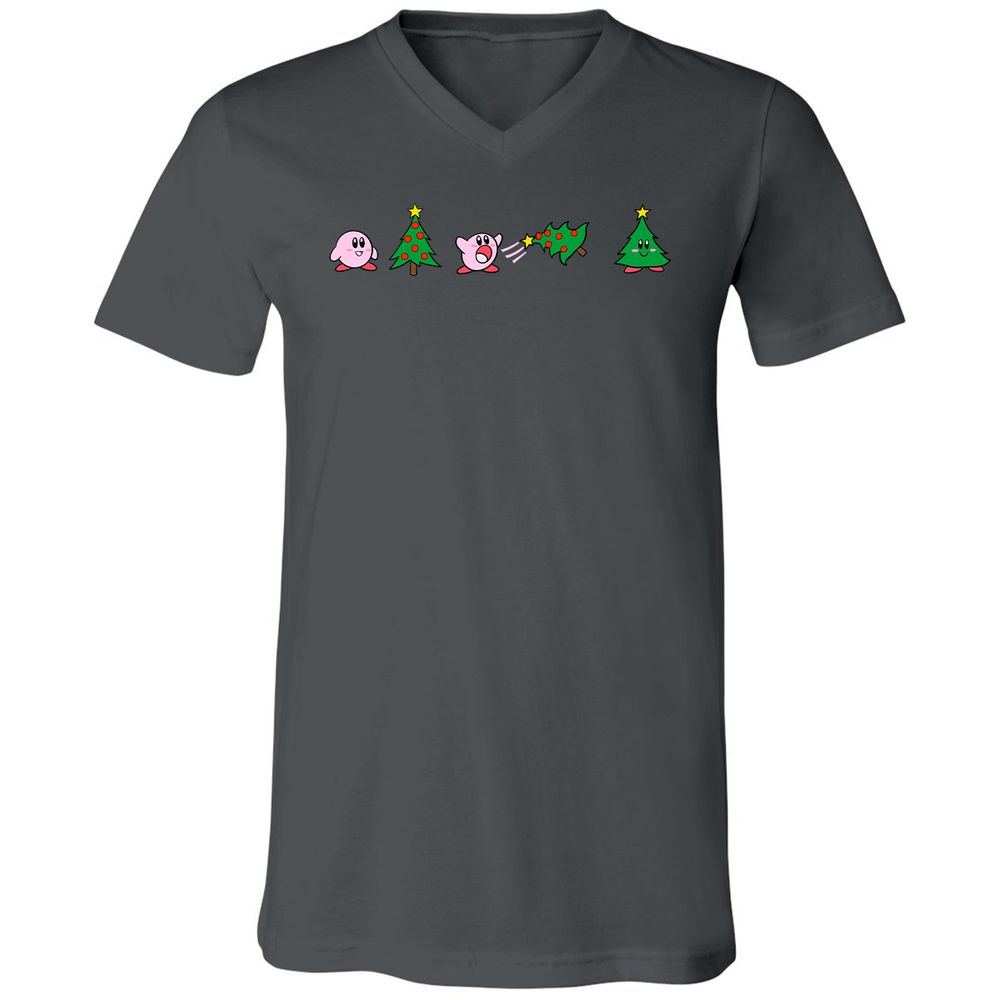 Unisex V-Neck T-Shirt - 2XNGVC66 - Asphalt - 12