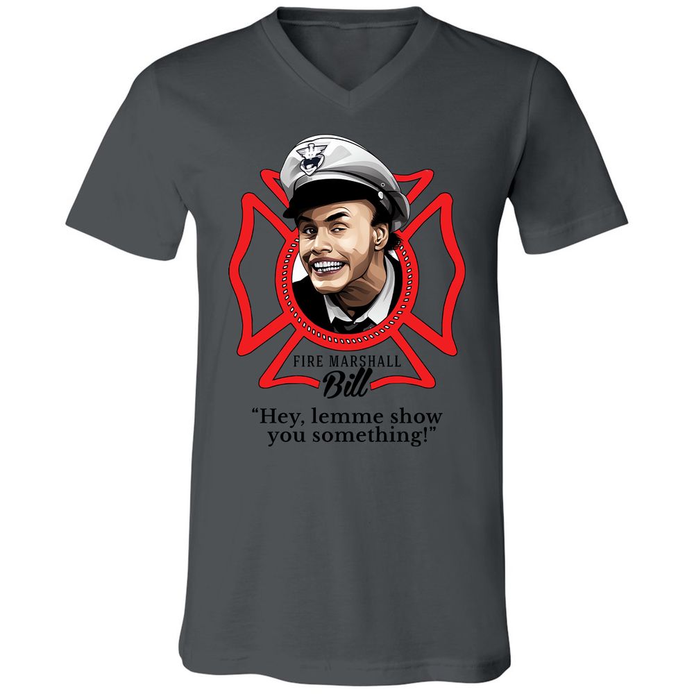 Unisex V-Neck T-Shirt - BE2N96R8 - Asphalt - 12