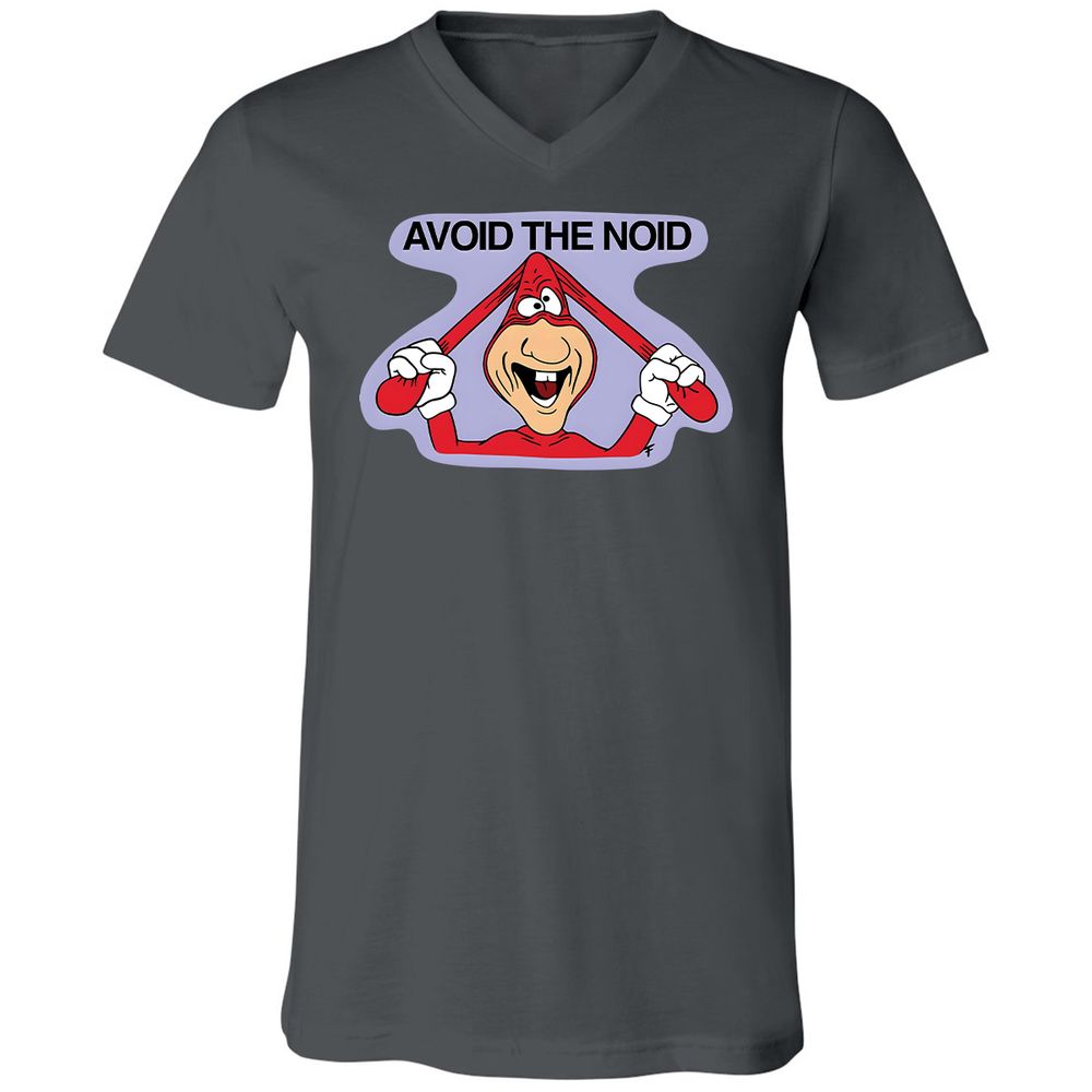 Unisex V-Neck T-Shirt - X6ZQWS5R - Asphalt - 12